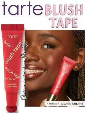 Tarte Blush Tape in Cherry - Red With Soft Shimmer